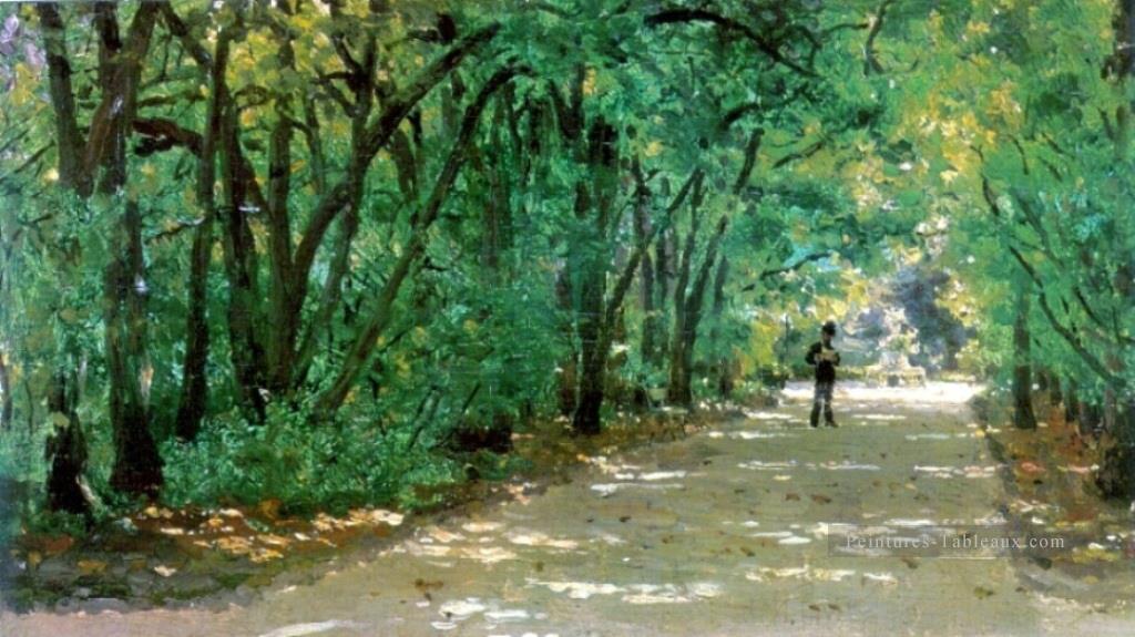 allée dans le parc kachanovka 1880 Ilya Repin Peintures à l'huile